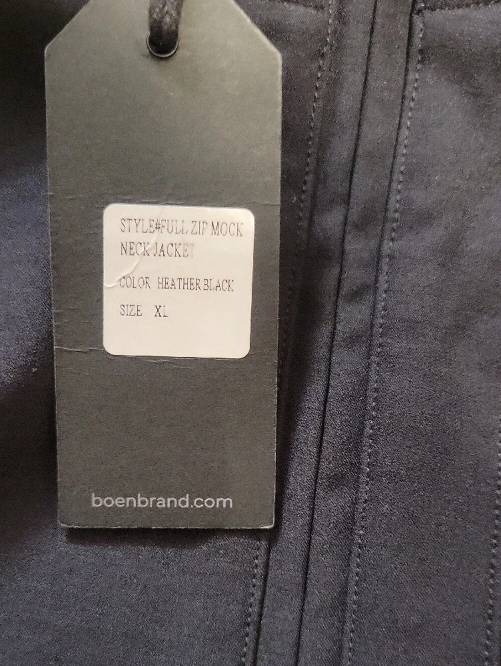 N Logo Two-Tone Men's Jacket in Black and Gray